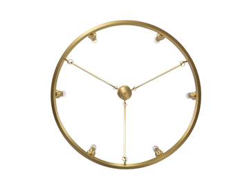LOS ANGELES PENDANT 70 - Brass chandelier by Patinas Lighting - view 3